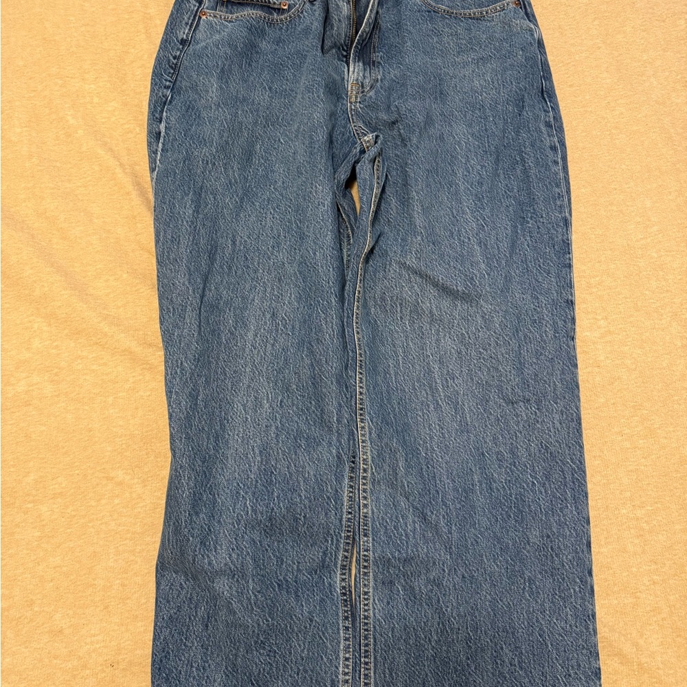 Abercrombie & Fitch Blue Straight Leg Jeans